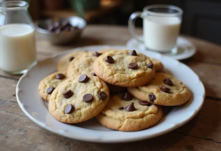 Delicious air fryer cookies ready to serve, how long to bake cookies in air fryer.
