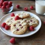 The final delightful presentation of the best white chocolate raspberry cookies, showcasing their deliciousness and inviting appeal.