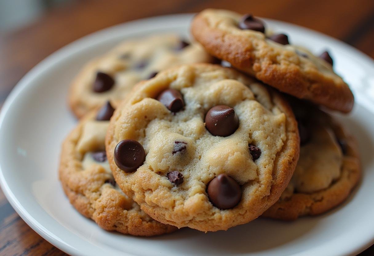 Ingredients for mini chocolate chip cookies and unique chocolate chip cookie variations laid out on a kitchen counter.