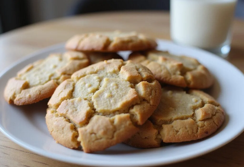 Deliciously baked crumbl cookies presented on a plate, perfect for enjoying as a sweet treat.