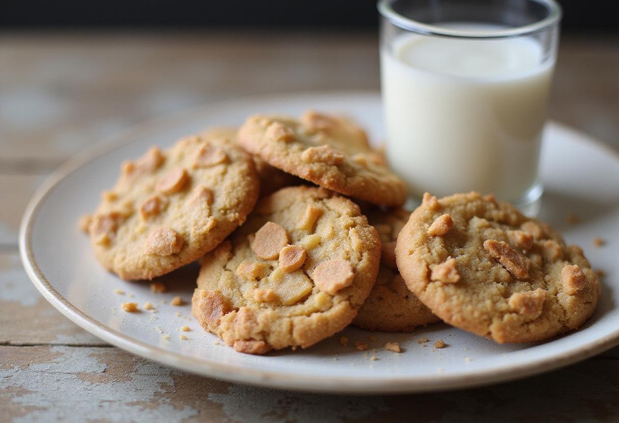 Deliciously baked crumbl cookies presented on a plate, perfect for enjoying as a sweet treat.