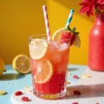 Delicious and colorful finished homemade ninja slushie recipe, perfect for summer refreshment and fun gatherings.