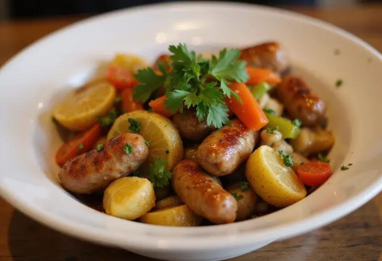 Delicious Quick Sausage and Potatoes dish, perfect for busy weeknights.