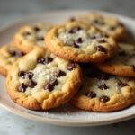 Delicious salted chocolate chip cookies ready to enjoy, showcasing thin crispy chocolate cookies with a perfect sprinkle of sea salt.