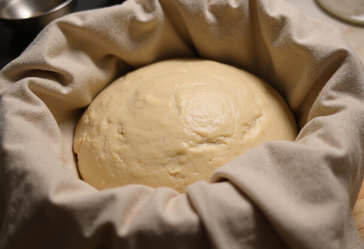 Sprinkling cinnamon sugar over a buttery dough for sourdough cinnamon rolls, showcasing the preparation stage filled with delicious aromas.