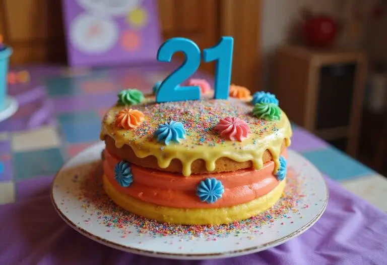 Showcase of a stunning 21st birthday cake, demonstrating creative decoration ideas for memorable celebrations.