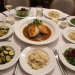 An exquisite presentation of chicken piccata with ideal side dishes, showcasing what to serve with chicken piccata for a perfect dinner.