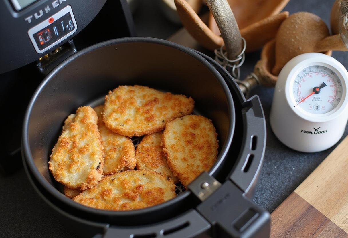 Preheating air fryer for frozen egg rolls, ideal temperature settings for cooking frozen egg rolls in air fryer.