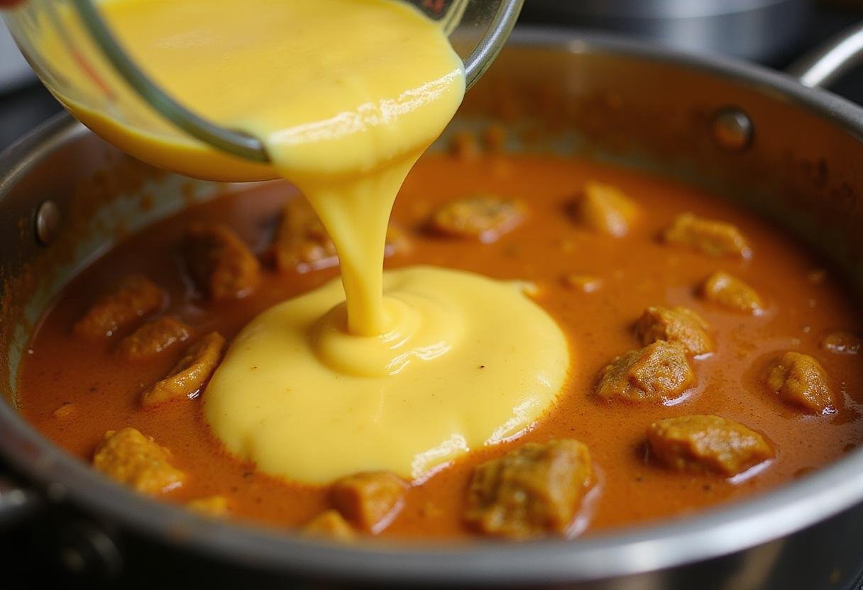 Integrating eggs into the Cauliflower, Egg, and Potato Curry for a creamy texture and added nutritional value.