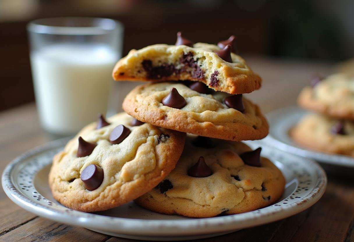 delicious chick fil a chocolate chip cookies served fresh