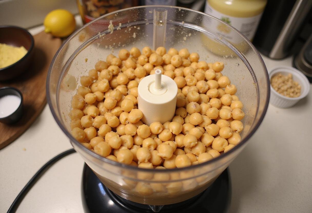 Chickpea chocolate chip cookies recipe with blended chickpeas for dough texture.