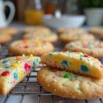 Final result of Colorful Ingredient Cookies, showcasing the vibrant baked cookies with colorful sprinkles and fruits.