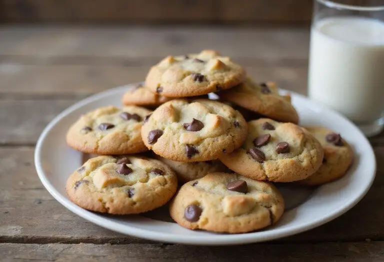 Delicious cookies and cream cookies displayed on a plate next to a glass of milk, showcasing the tempting cookies and cream cookie recipe.