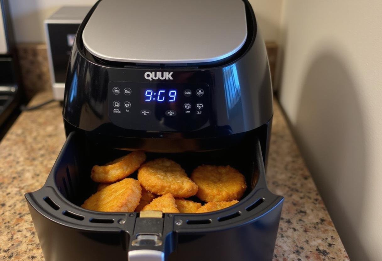 Air fryer settings for cooking frozen chicken nuggets, how long to put frozen chicken nuggets in air fryer.