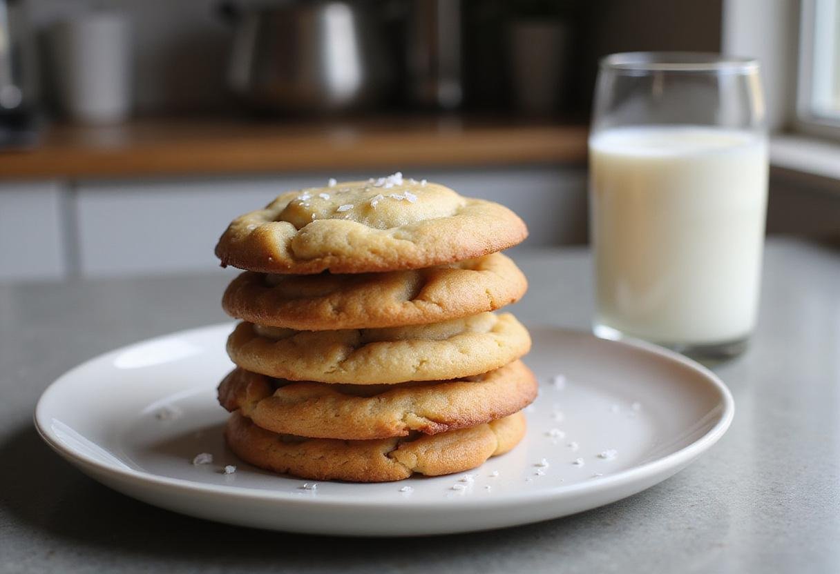 Final display of dairy free cookie recipes with delicious cookies and almond milk, perfect for healthy snacking.