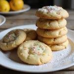Deliciously displayed lemon and Funfetti cookies from an easy cake mix cookie recipe, perfect for sharing and enjoying.