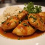Delicious orange marmalade chicken served beautifully, showcasing the vibrant and appetizing dish inspired by Panda Express recipes.