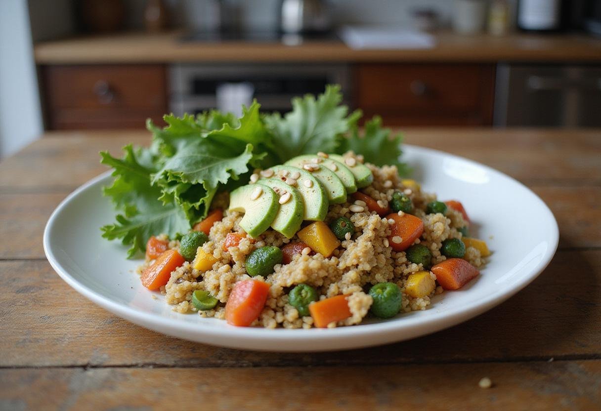 Delicious and nutritious high protein vegan meal beautifully plated, representing the best of vegan recipes high protein for a healthy lifestyle.
