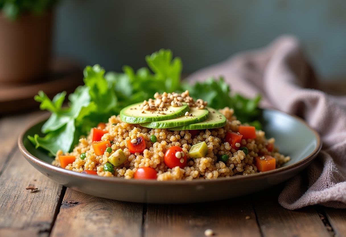 Delicious and nutritious high protein vegan meal beautifully plated, representing the best of vegan recipes high protein for a healthy lifestyle.