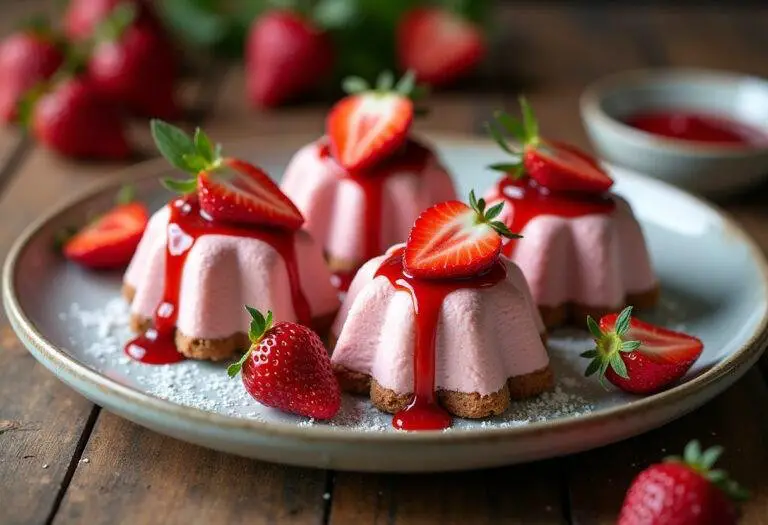 Delicious homemade strawberry cheesecake frozen treats ready to be served, perfect for a refreshing dessert indulgence.