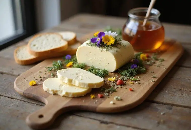 An aesthetically pleasing butter board as a stunning appetizer, displaying an array of toppings for a perfect gathering.