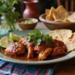 Final presentation of savory Mexican Adobo Chicken, embodying the flavor and tradition of an authentic adobo chicken crockpot recipe.