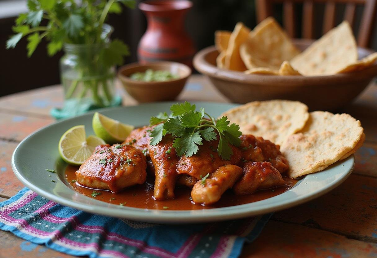 Final presentation of savory Mexican Adobo Chicken, embodying the flavor and tradition of an authentic adobo chicken crockpot recipe.