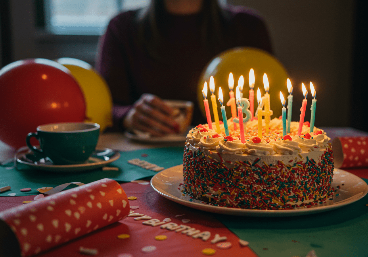 Delicious single mom birthday cake, beautifully decorated for a heartfelt celebration, symbolizing love and joy.
