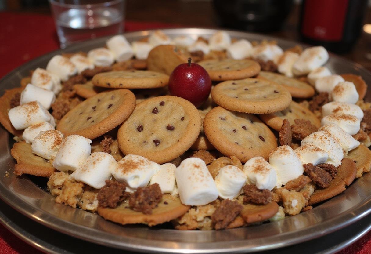 Final presentation of cookie salad recipe, a colorful and appetizing dessert perfect for any occasion.
