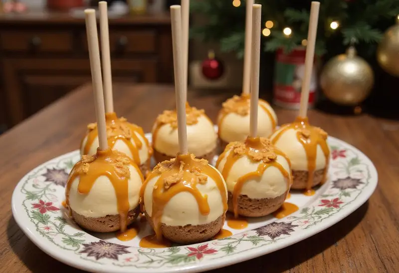 Indulge in these irresistible Harry Potter Butterbeer Cheesecake Pops with decadent golden butterscotch drizzle, perfect for any celebration.