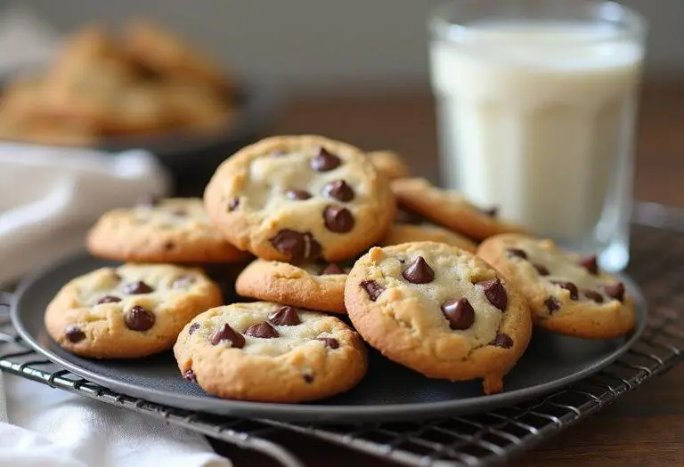 freshly baked Martha Stewart chocolate chip cookies on a plate, perfect for sharing and enjoying