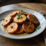 perfect baked sweet potatoes in air fryer, serving delicious sweet potatoes for a healthy meal