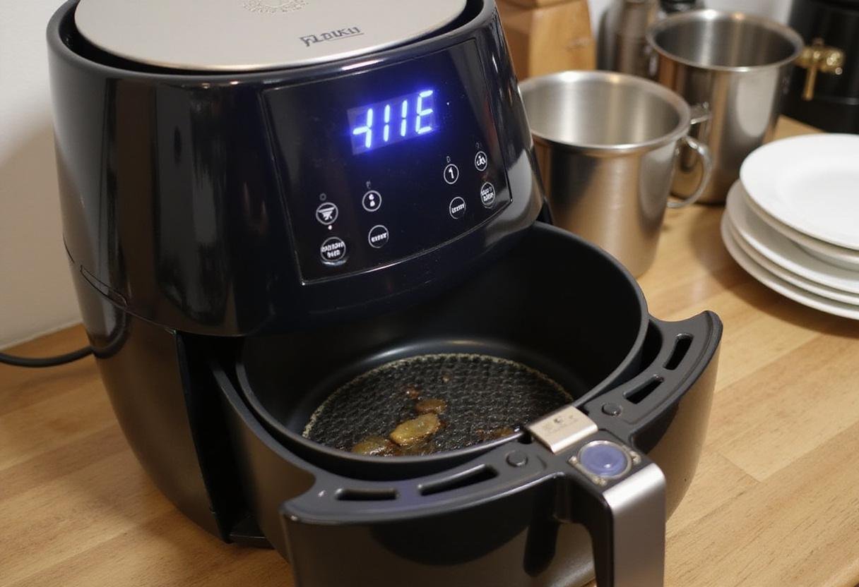 Preparing an air fryer for cooking frozen cheese sticks, ideal for a crispy appetizer.