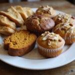 Final presentation of assorted quick cake mix breads and muffins, perfect for any breakfast occasion or snack time.