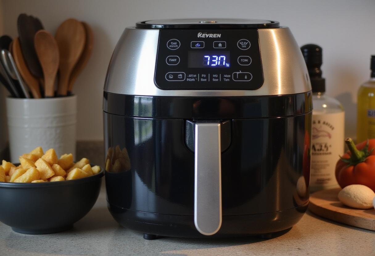Air fryer baking apples to perfection, highlighting the process of making air fryer baked apples.