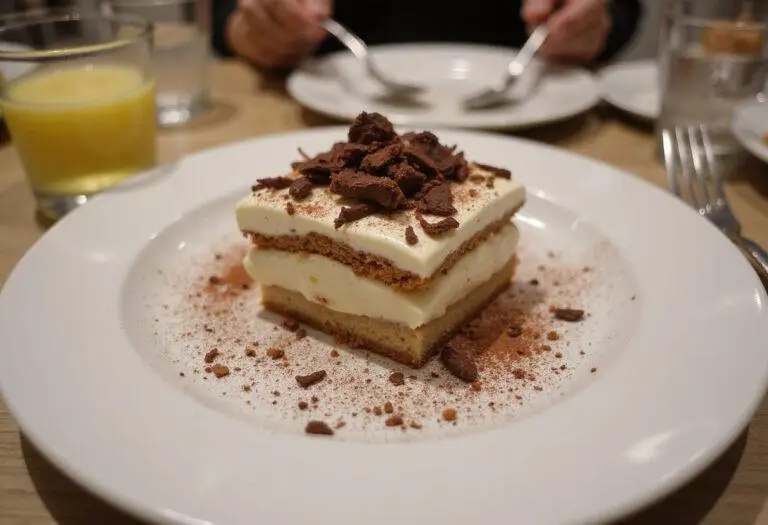 A stunning tiramisu-inspired dessert featuring rich layers and decorations, emphasizing the deliciousness of limoncello tiramisu, Oreo tiramisu, tiramisu ice cream, and tiramisu overnight oats.