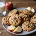 delicious unique oatmeal cookies with apples served beautifully on a platter, showcasing apple oatmeal cookie recipe perfection.