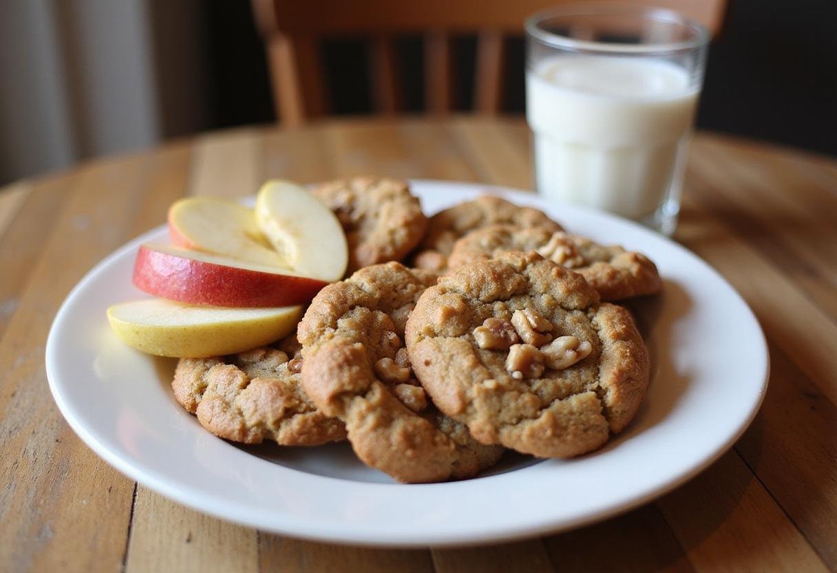 delicious unique oatmeal cookies with apples served beautifully on a platter, showcasing apple oatmeal cookie recipe perfection.