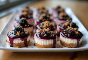 Forbidden Forest Blackberry Cheesecake Bites - Serena Recipes