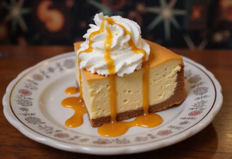 Indulge in a slice of Harry Potter Authentic Butterbeer Cheesecake, a whimsical and delicious treat fit for wizards and witches.
