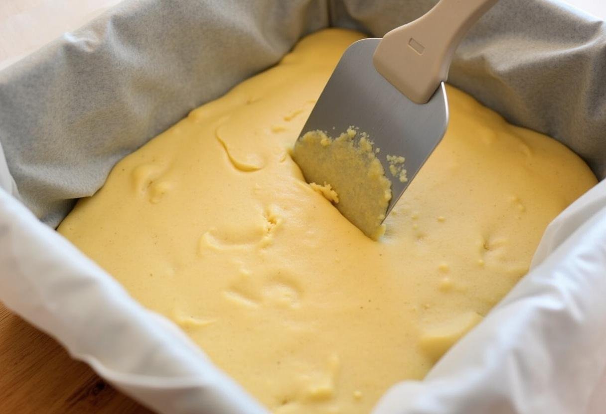 Cookie base being prepared for Harry Potter Chocolate Chip Cookie Bottom Butterbeer Cheesecake, demonstrating the pressing process.