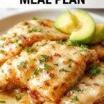 A colorful plate featuring fresh vegetables, grilled chicken, and whole grains arranged for a healthy calorie deficit meal.