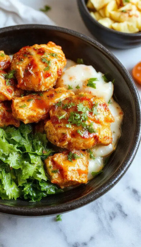 A vibrant plate of homemade butter chicken garnished with fresh cilantro, served with steaming basmati rice and naan bread.