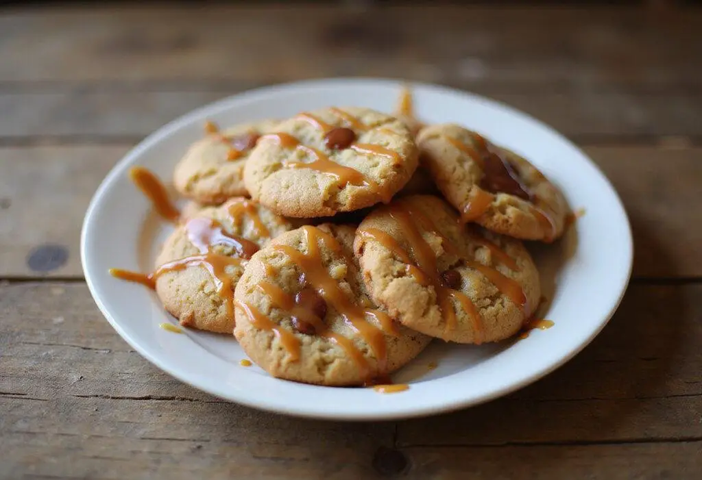 Weasley's Wizard Wheezes Butterbeer Cookies - beautifully displayed cookies ready to enjoy, showcasing a delightful blend of flavors.