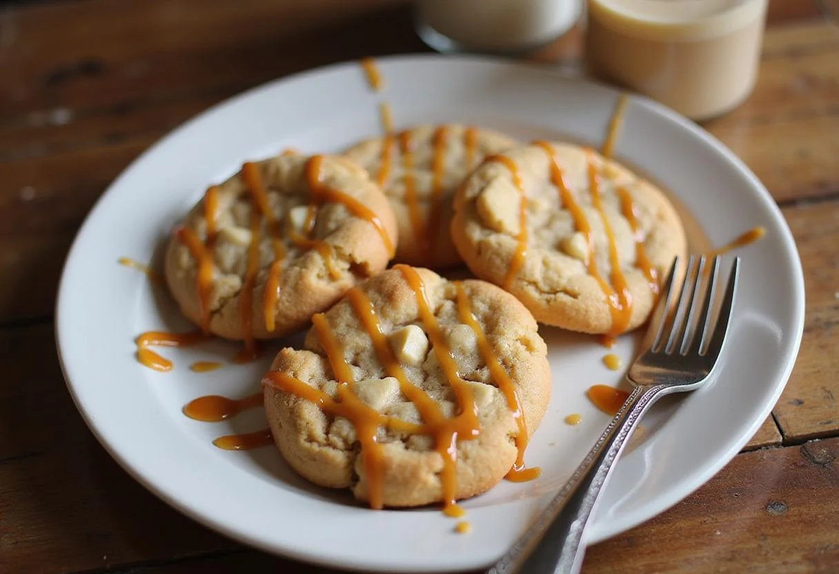 Weasley's Wizard Wheezes Butterbeer Cookies - beautifully displayed cookies ready to enjoy, showcasing a delightful blend of flavors.