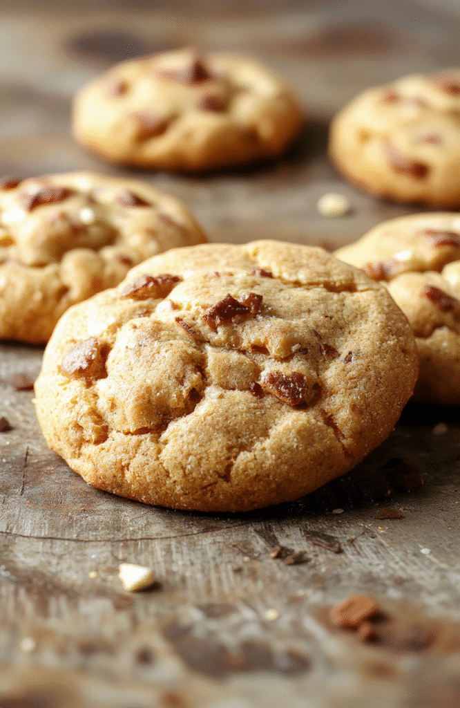 A close-up of chewy pumpkin snickerdoodles coated in cinnamon sugar, arranged on a rustic wooden platter with fall-themed decorations in the background, highlighting their golden-brown edges, soft texture, and inviting appearance.