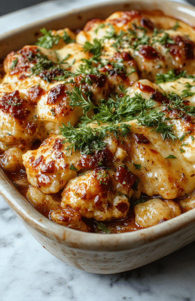 A colorful, hearty hobo casserole served in a rustic oven dish, topped with melted cheese, vibrant vegetables, and ground beef, styled casually with a scoop on a wooden table.