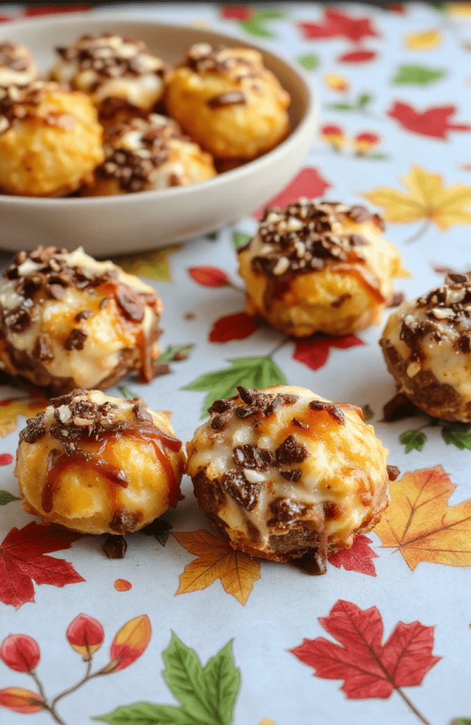 Colorful and festive Thanksgiving kids' treats arranged on a bright, cheerful platter. Assorted cookies, candies, and small desserts with themed decorations, vibrant colors, and playful presentation. Textured snacks and sweet treats are showcased with a cozy holiday background, perfect for a family-friendly celebration.