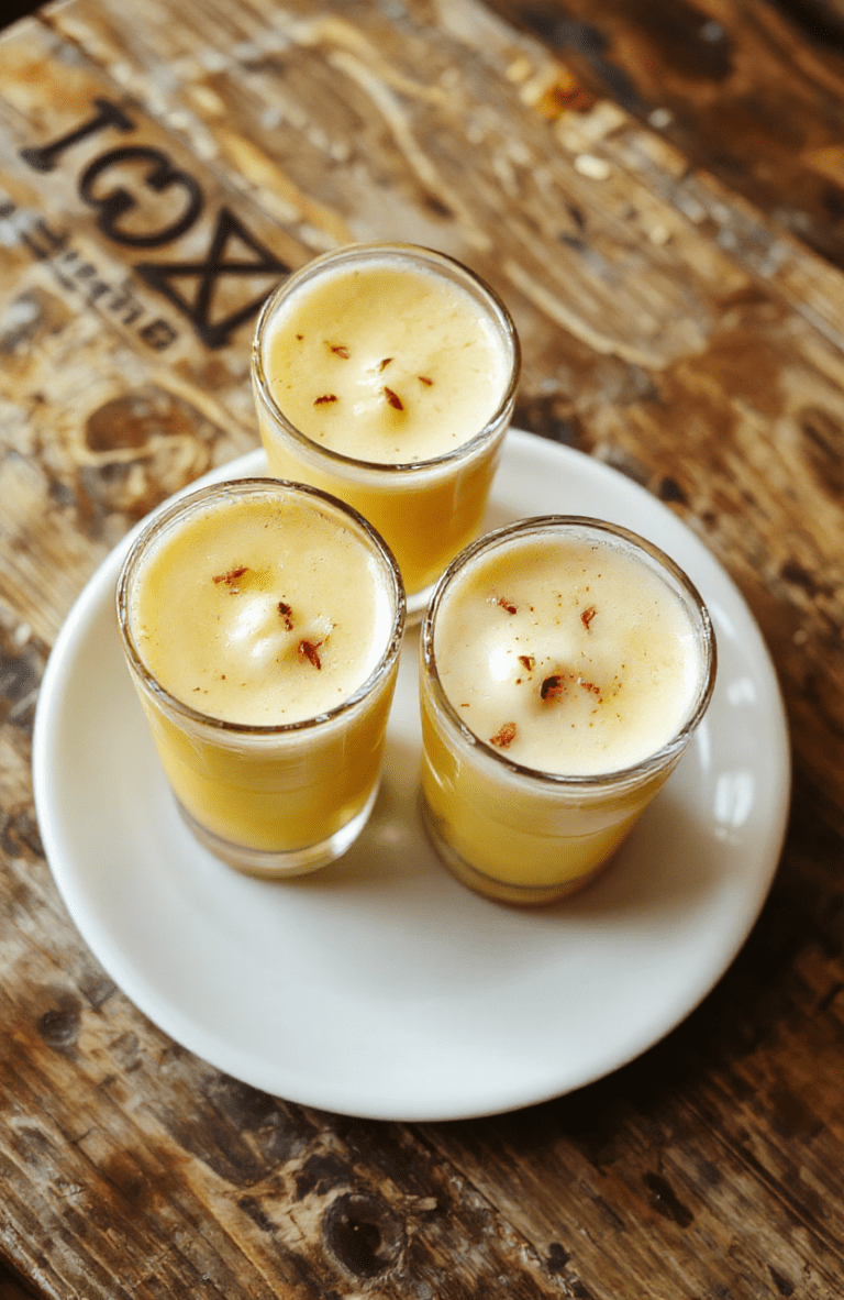 A vibrant glass of Hogwarts Houses Butterbeer Drinks with frothy foam topping, golden caramel hue, and playful house-colored straws on a rustic wooden table, with a cozy, wizarding school-themed background.